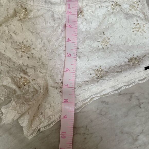 Abercrombie & Fitch Women's Jewel-embellished Lace Shorts size S - Picture 3 of 4